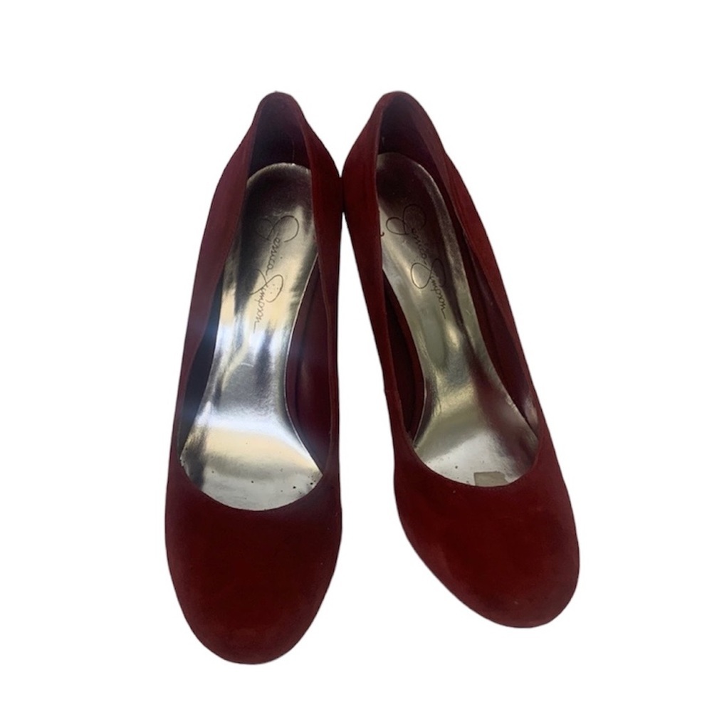 Jessica Simpson Red Suede Pumps